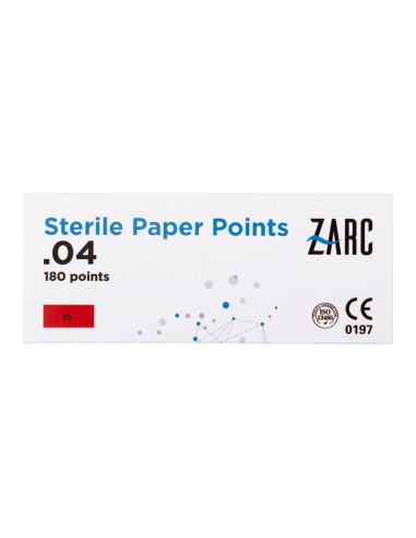 Puntas de papel estériles de Zarc