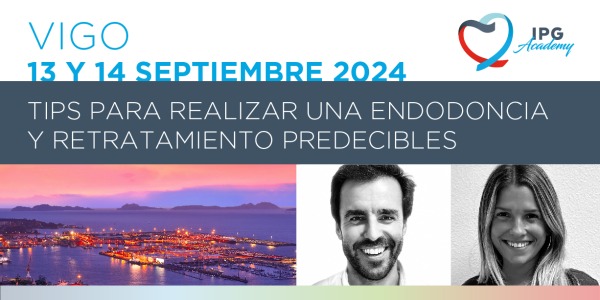 Curso IPG Academy «Tips para realizar una endodoncia y retratamiento predecibles» el 13 y 14 de septiembre en Vigo 