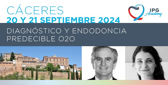 Curso IPG Academy «Diagnóstico y endodoncia predecible O2O» el 20 y 21 de septiembre en Cáceres 